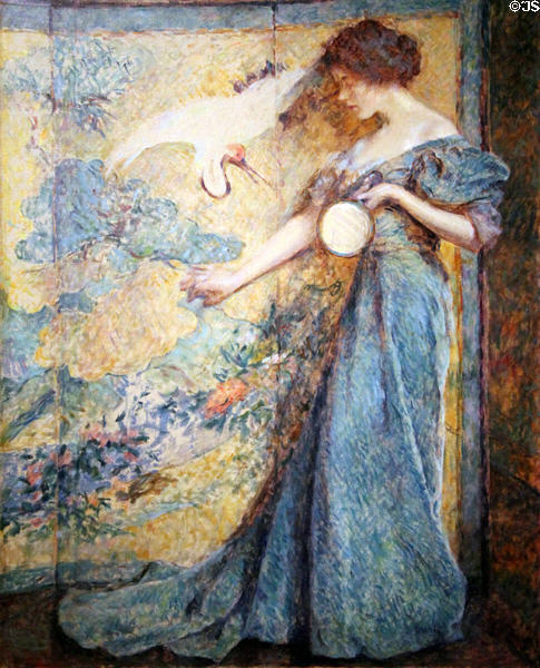 The Mirror painting (1910) by Robert Reid at Smithsonian American Art Museum. Washington, DC.