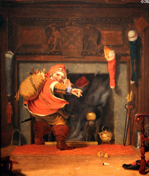 St Nicholas painting (c1837) by Robert Walter Weir at Smithsonian American Art Museum. Washington, DC.
