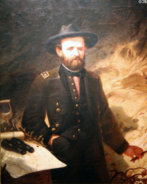 General Ulysses S. Grant portrait (1865) by Ole Peter Hansen Balling at National Portrait Gallery. Washington, DC.