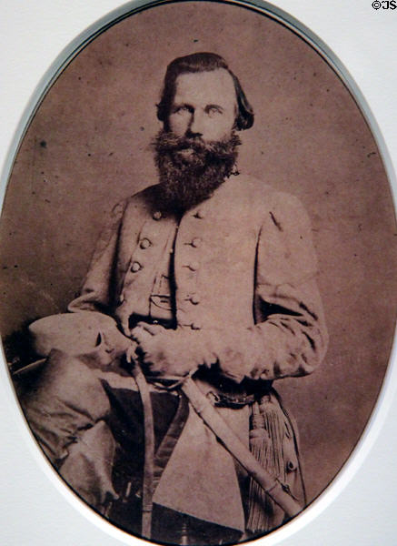 Confederate General James Ewell Brown ("J.E.B.") Stuart portrait (1863) by George S. Cook at National Portrait Gallery. Washington, DC.