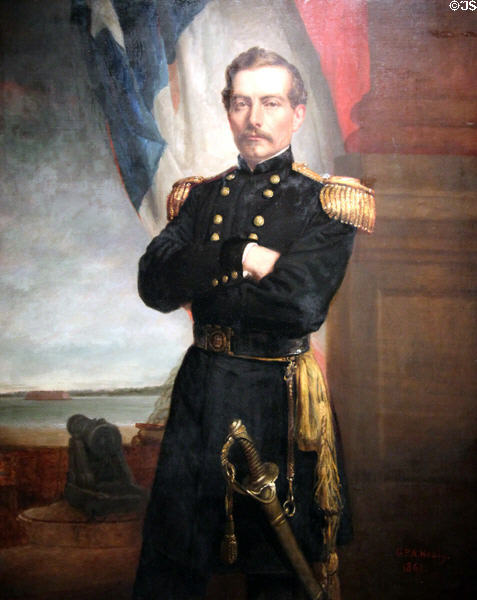 Confederate General Pierre G.T. Beauregard portrait (1861) by George P.A. Healy at National Portrait Gallery. Washington, DC.