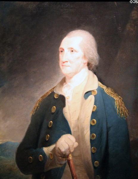 George Washington portrait (1785) by Robert Edge Pine at National Portrait Gallery. Washington, DC.