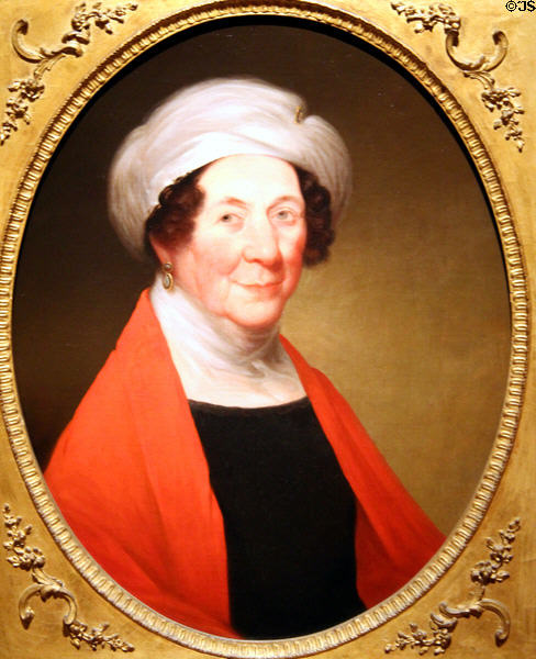Dolley Madison portrait (1848) by William S. Elwell at National Portrait Gallery. Washington, DC.