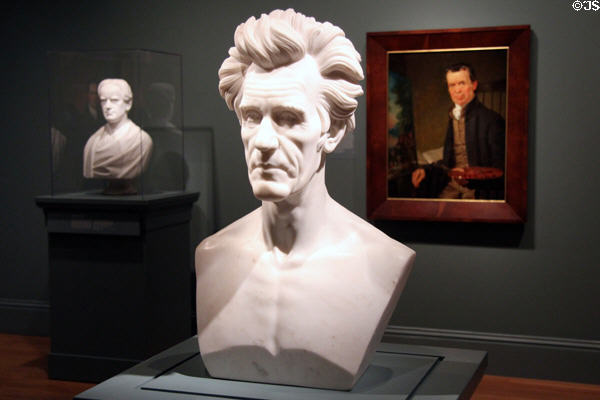 Andrew Jackson marble bust (1839) by Ferdinand Pettrich at National Portrait Gallery. Washington, DC.