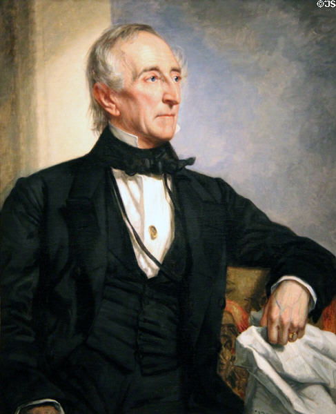 John Tyler portrait (1859) by George P.A. Healy at National Portrait Gallery. Washington, DC.
