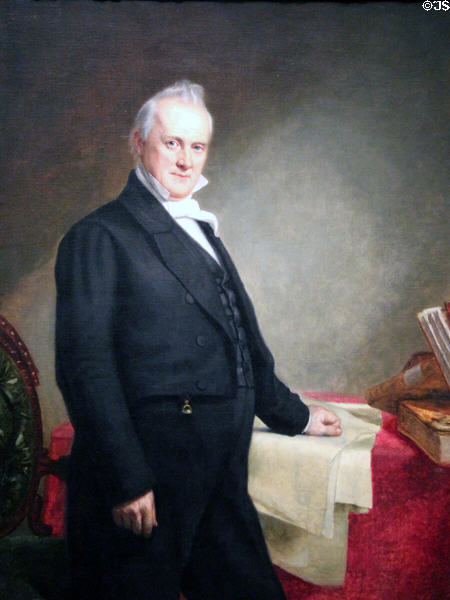 James Buchanan portrait (1859) by George P.A. Healy at National Portrait Gallery. Washington, DC.