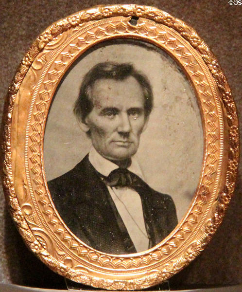 Abraham Lincoln photo (1860) by George B. Clark Jr. copied from Mathew B. Brady at National Portrait Gallery. Washington, DC.