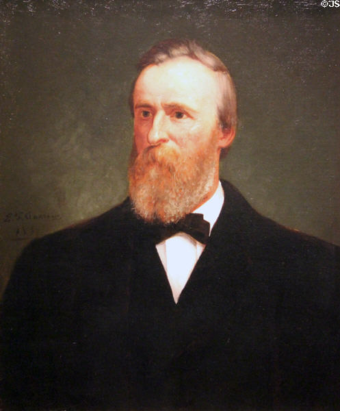 Rutherford B. Hayes portrait (1881) by Eliphalet Andrews at National Portrait Gallery. Washington, DC.