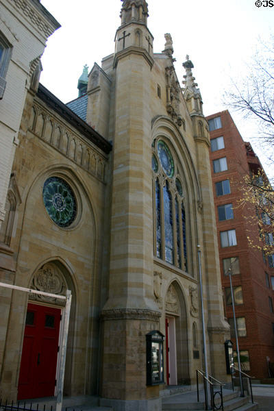 Grace Reformed Church / Teddy Roosevelt's Church (1881-1902) (1405 15th St. NW). Washington, DC. Style: Victorian Gothic. On National Register.