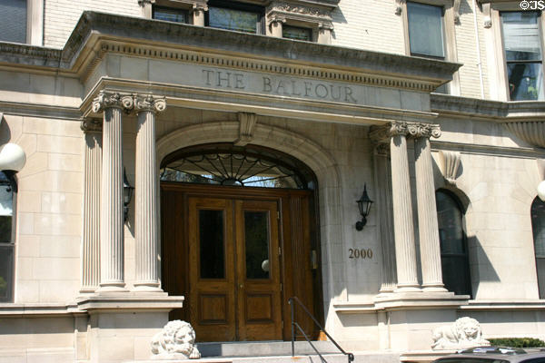 Balfour Apartments entrance. Washington, DC.