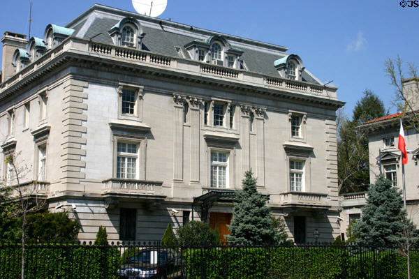 Polish Embassy building (2640 16th St. NW). Washington, DC. Style: Second Empire.
