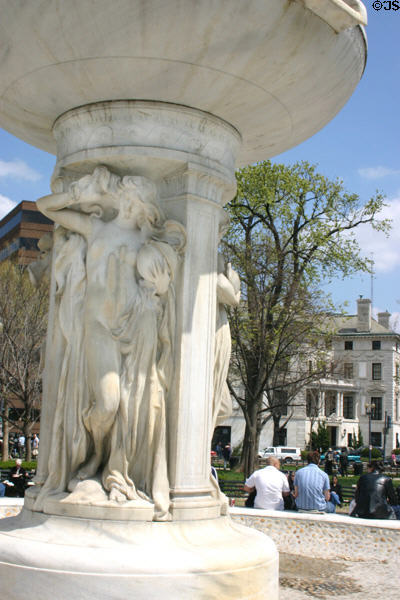 Dupont Circle Fountain (1921) by Daniel Chester French recognizing of Samuel Francis Dupont. Washington, DC.