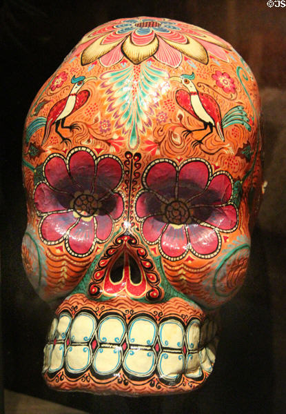 Papier-mâché skull (1972) by Francisco Linares at National Museum of the American Indian. Washington, DC.