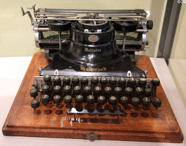 Multiplex manual typewriter (c1915) by Hammond Typewriter Co. at National Museum of the American Indian. Washington, DC.