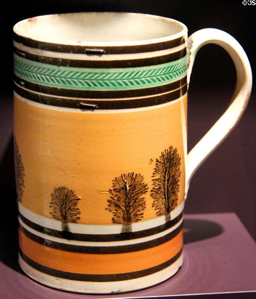 Annular ware mug (c1790) from England at DAR Memorial Continental Hall Museum. Washington, DC.