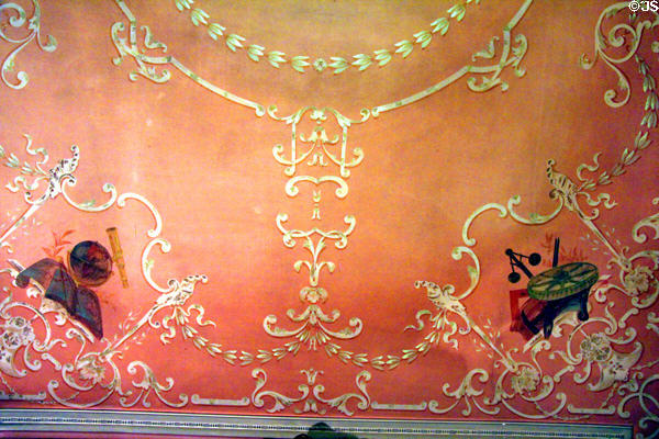 Painted filigree in front room at Christian Heurich Mansion. Washington, DC.