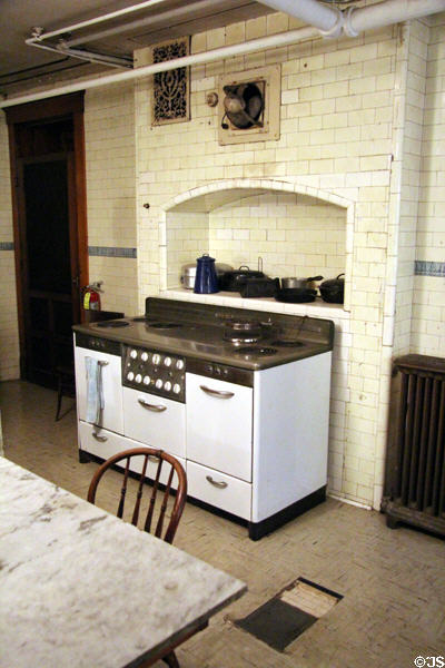 Basement kitchen at Christian Heurich Mansion. Washington, DC.