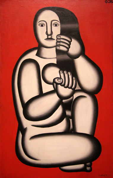 Nude on a Red Background painting (1927) by Fernand Léger at Hirshhorn Museum. Washington, DC.