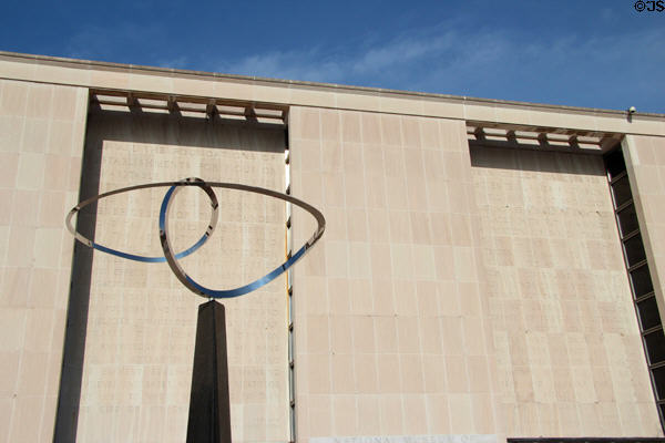 Infinity sculpture (1967) by José de Rivera & Roy Gussow outside National Museum of American History. Washington, DC.