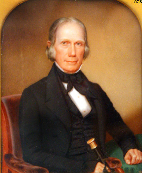 Portrait of Senator Henry Clay (1843) by J.W. Dodge at National Museum of American History. Washington, DC.