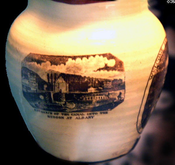 Erie Canal commemorative pitcher (1825) at National Museum of American History. Washington, DC.
