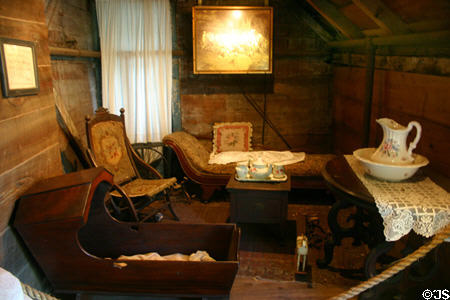 Oldest Wooden Schoolhouse interior living area for teacher. St Augustine, FL.