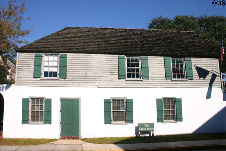 Gonzales-Alvarez House (1702), [aka The Oldest House in Florida]. St Augustine, FL. On National Register.