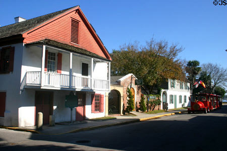 Tovar House (1740s) part of the Oldest House Museum complex. St Augustine, FL.