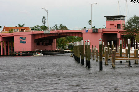 Fourth Avenue Bridge over New River. Fort Lauderdale, FL.