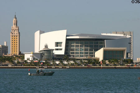 Freedom Tower & American Airlines Arena. Miami, FL.