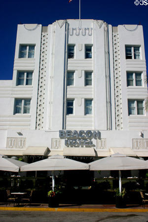 Beacon Hotel (720 Ocean Dr.). Miami Beach, FL. Style: Art Deco.