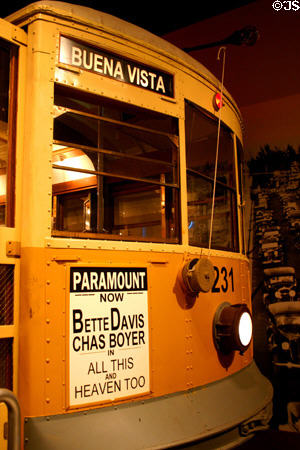 Front end of Miami Trolley 231 Historical Museum of Southern Florida. Miami, FL.