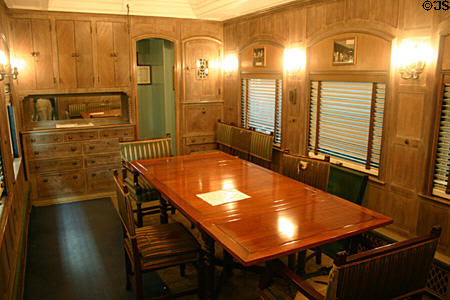 Dining/meeting room of Ferdinand Magellan Pullman at Gold Coast Railroad Museum. Miami, FL.