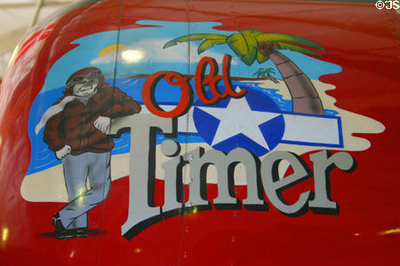 North American AT-6D Texan Old Timer cowling artwork by Frank Milone at Wings Over Miami Air Museum. Miami, FL.