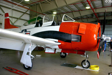 North American P28-B in Pensacola Naval colors at Wings Over Miami Air Museum. Miami, FL.