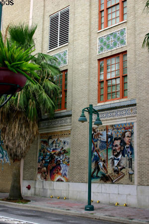 Communications murals on Bell South building. Orlando, FL.