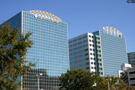 Capital Plaza complex (1980 & 99) (15 floors) (East Pine St.). Orlando, FL. Architect: Butler Lemons Design.