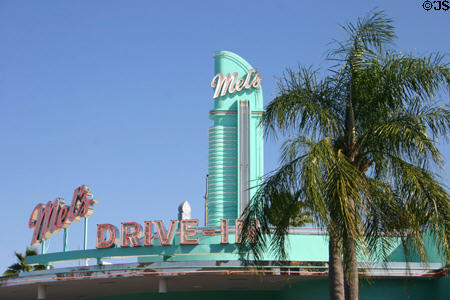 Art Deco Mel's Drive-In at Universal Studios. Orlando, FL.