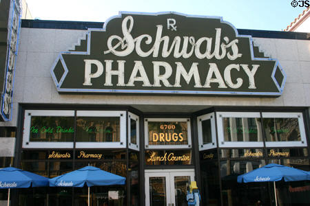 Hollywood's Schwab's drug store copied at Universal Studios. Orlando, FL.