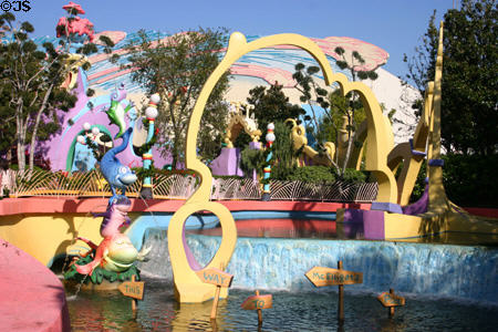 Fish story at Seuss Landing™ at Universal's Islands of Adventure. Orlando, FL.
