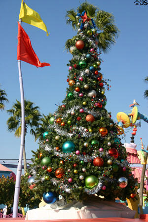 Christmas tree at Universal's Islands of Adventure. Orlando, FL.