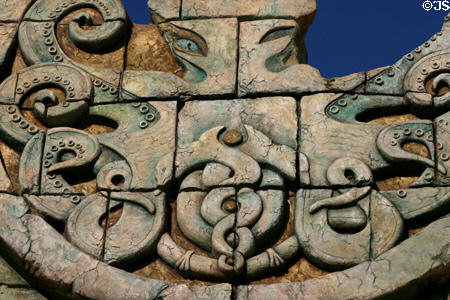 Octopus roundel of Poseidon's Fury© at Islands of Adventure. Orlando, FL.