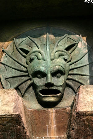 Villainous face on Poseidon's Fury© at Islands of Adventure. Orlando, FL.