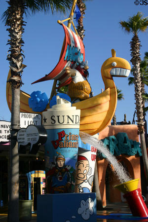 Various comics portrayed in Toon Lagoon® at Universal's Islands of Adventure. Orlando, FL.