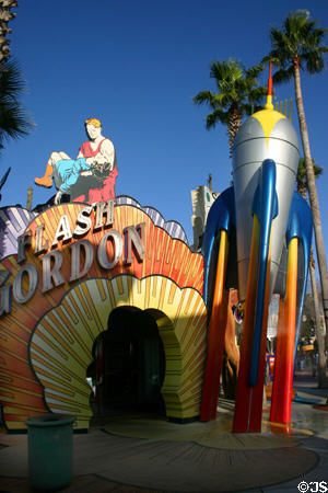 Flash Gordon rocket in Toon Lagoon® at Universal's Islands of Adventure. Orlando, FL.
