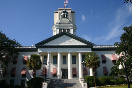 Old Florida State Capitol building (1839-1845, redesigned 1900-1902). Tallahassee, FL. Architect: Carry Butt then Frank Pierce Milburn.