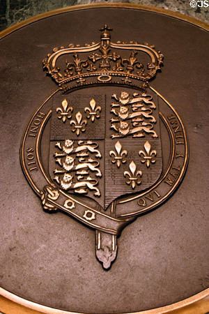 Seal of Great Britain when it governed Florida in new State Capitol. Tallahassee, FL.
