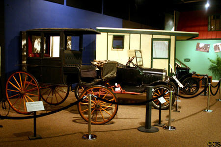 Vehicles used to settle Florida in Museum of Florida History. Tallahassee, FL.