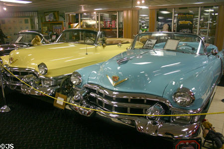 Two Cadillac series 62 convertibles (1953) at Tallahassee Antique Car Museum. Tallahassee, FL.