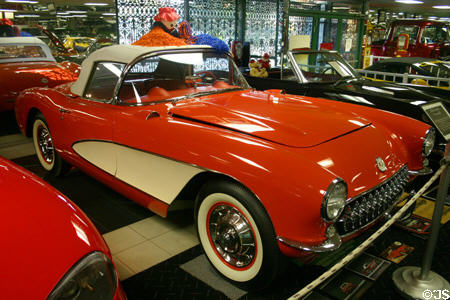 Corvette Convertible (1956) at Tallahassee Antique Car Museum. Tallahassee, FL.